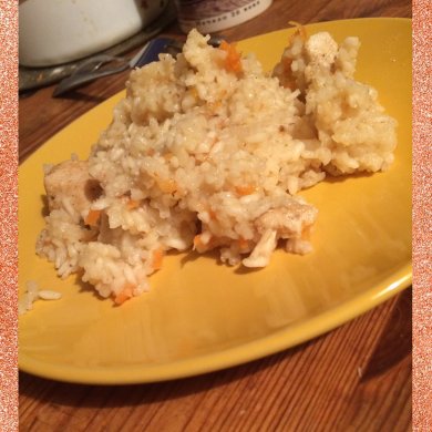 Плов с курицей в сковородке. - Шаг 3