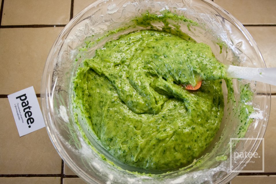 Шпинатный бисквит - Шаг 12