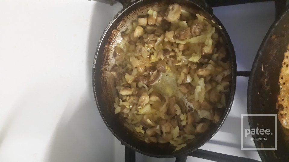 Курник  из блинов и теста - Шаг 4