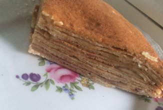 Блинный торт с бананами