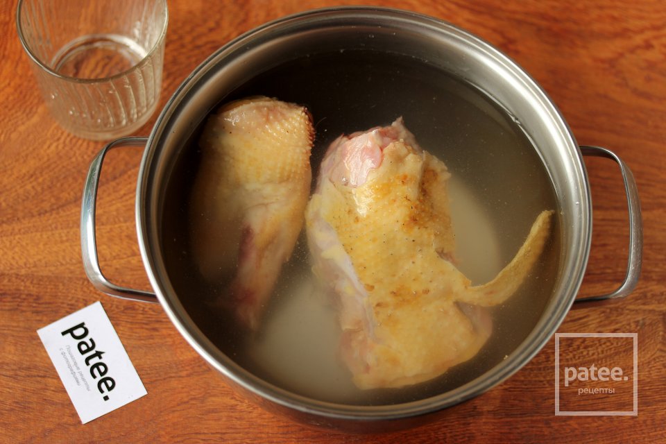 Сырный суп с курицей и щавелем - Шаг 3