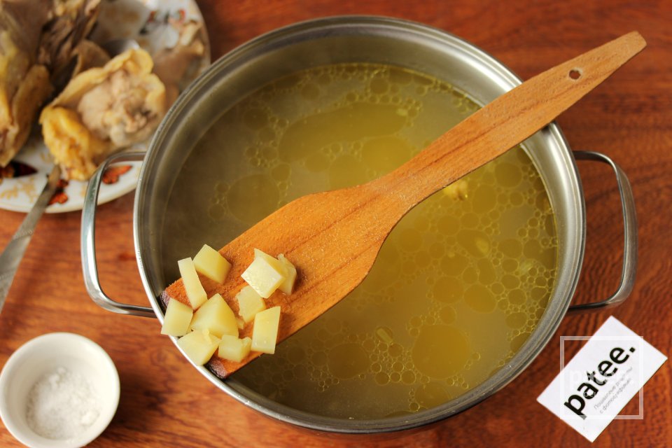 Сырный суп с курицей и щавелем - Шаг 11