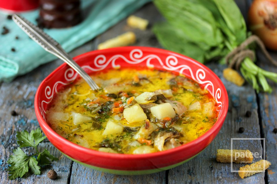 Сырный суп с курицей и щавелем - Шаг 18