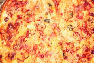 Лазанья овощная с шампиньонами