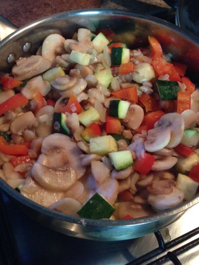 Лазанья овощная с шампиньонами - Шаг 1