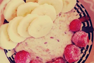 Овсяная каша🍌🍓