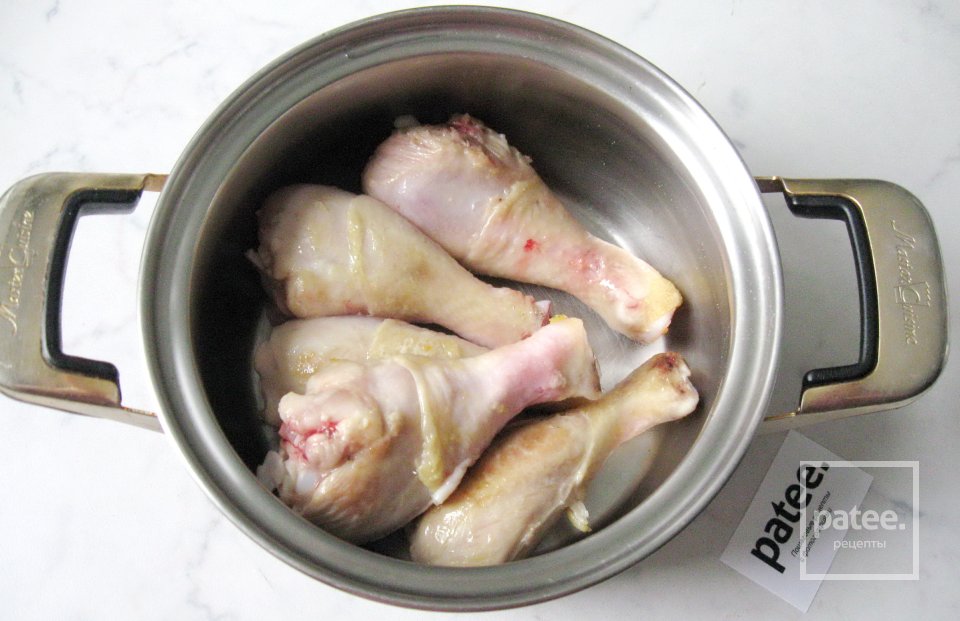 Куриные голени по-охотничьи  Качьятора - Шаг 7