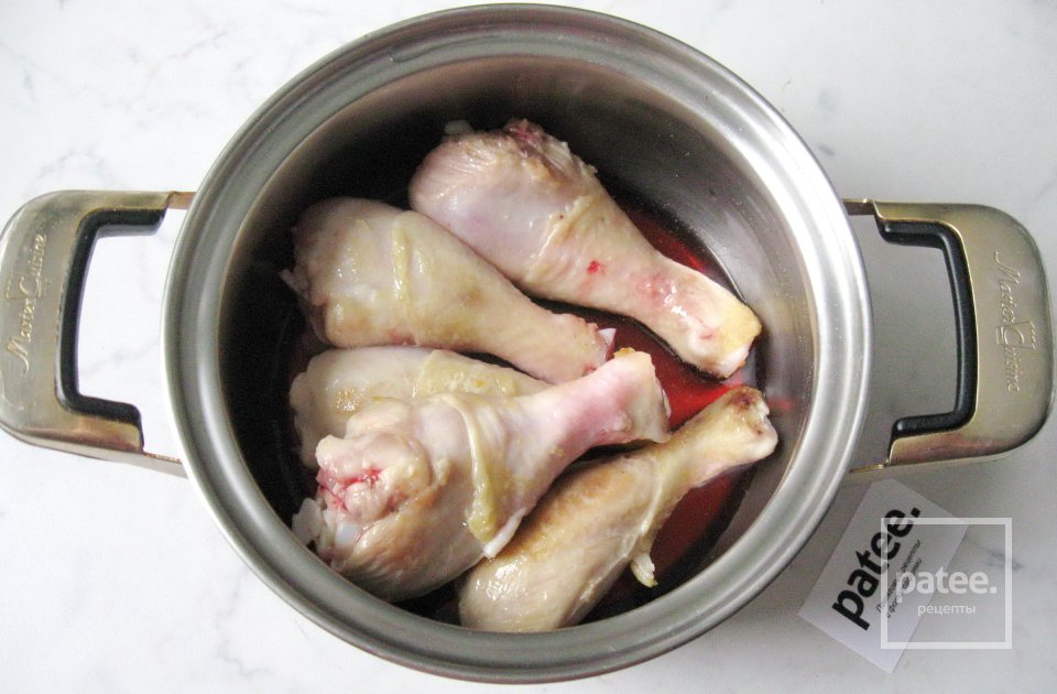 Куриные голени по-охотничьи  Качьятора - Шаг 8