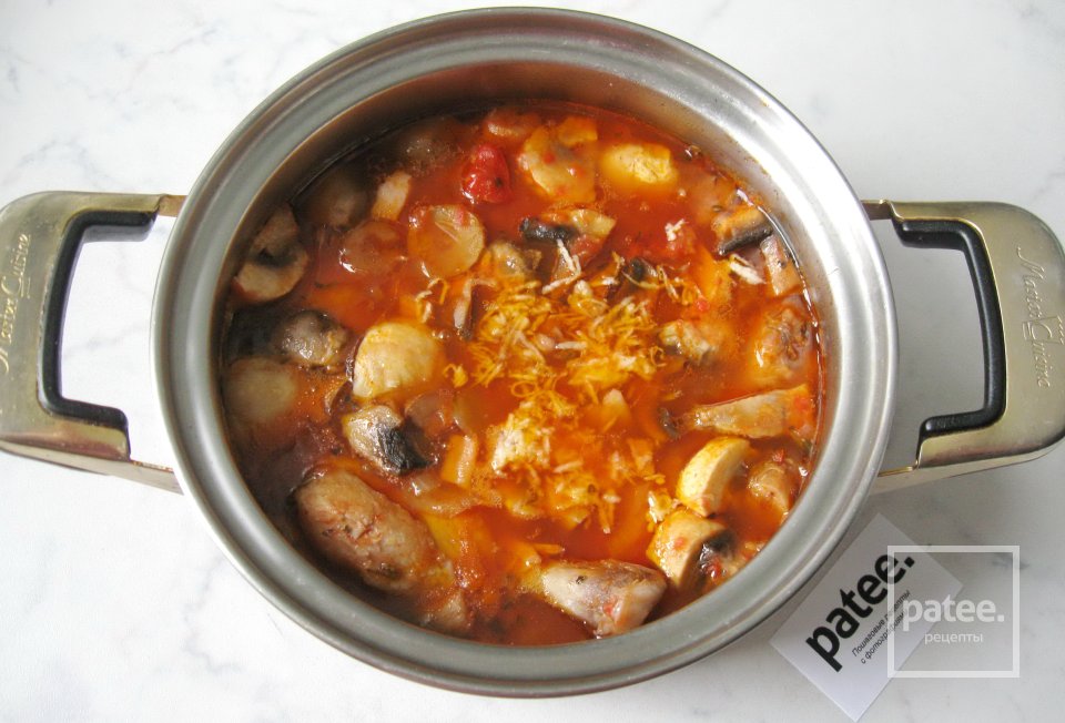 Куриные голени по-охотничьи  Качьятора - Шаг 15