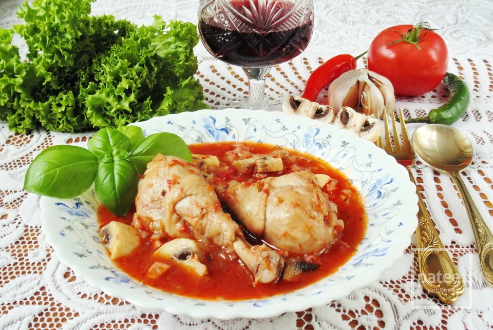 Куриные голени по-охотничьи  Качьятора - Шаг 16