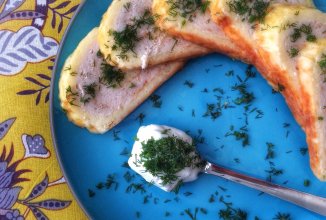 Сырно-куриный рулет