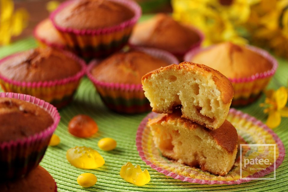 Кексы с желейками для детей - Шаг 15