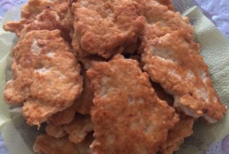 Оладья из куриного фарша.