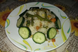 Блюда для веганов: Рис с овощами