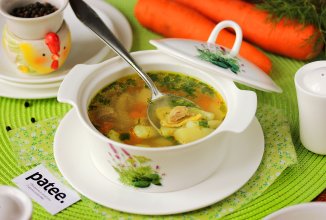 Лёгкий куриный суп с картофелем