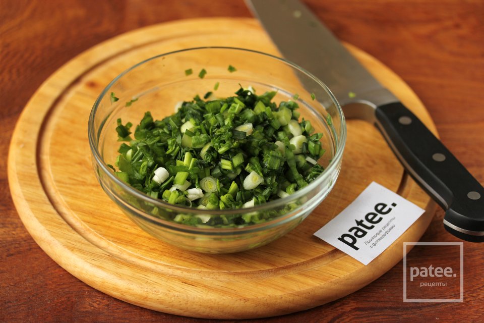 Салат из зелёного лука с яйцом - Шаг 4