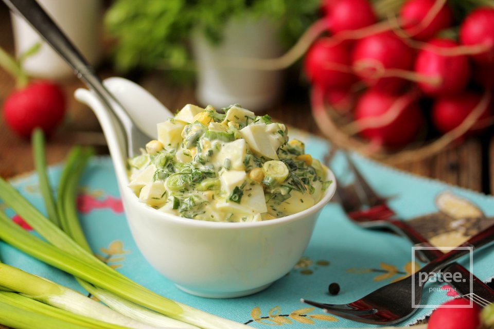 Салат из зелёного лука с яйцом - Шаг 13