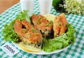 Жареный карп в сырном кляре