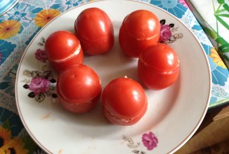 Помидоры фаршированные грибами