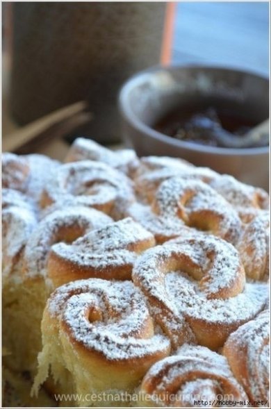 Булочный пирог-Букет роз - Шаг 5