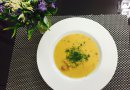 Чечевично-гороховый суп-пюре с беконом