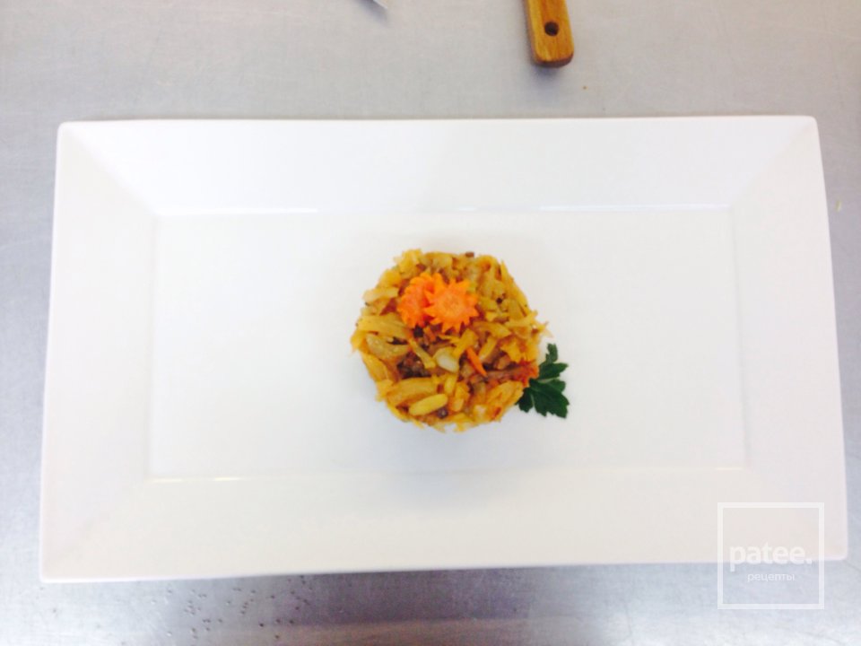 Тушеная капуста с грибами - Шаг 1