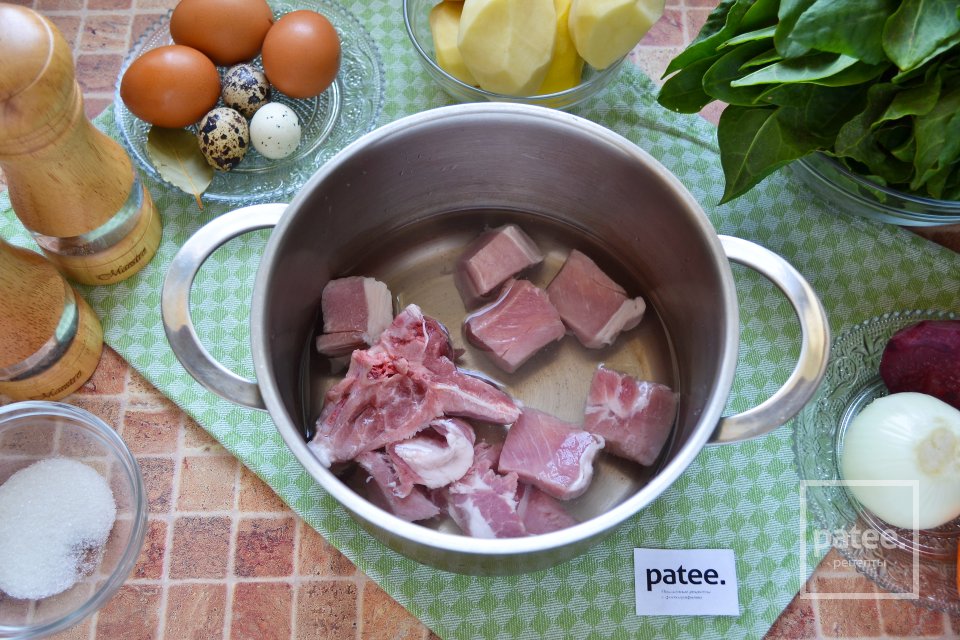 Украинский борщ со щавелем - Шаг 2