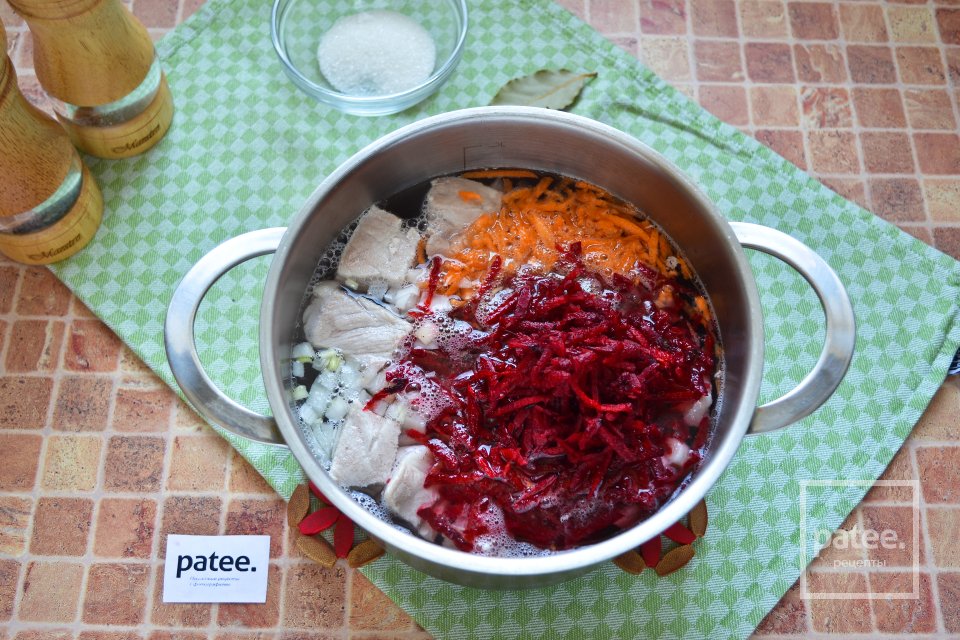 Украинский борщ со щавелем - Шаг 9