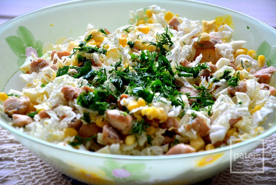 Пикантный салат в апельсиновых корзиночках - Шаг 5