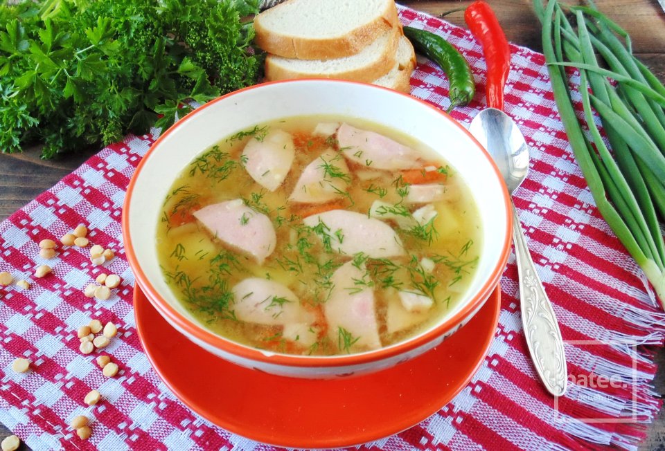 Гороховый суп с сардельками - Шаг 15