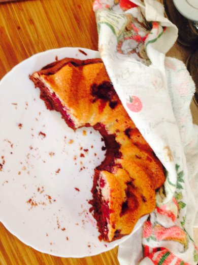 Творожный кексик с вишней🍒 и шоколадом🍫 - Шаг 1