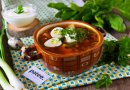 Украинский борщ со щавелем