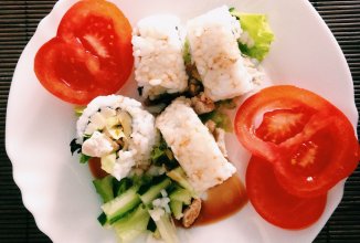 Роллы с курицей