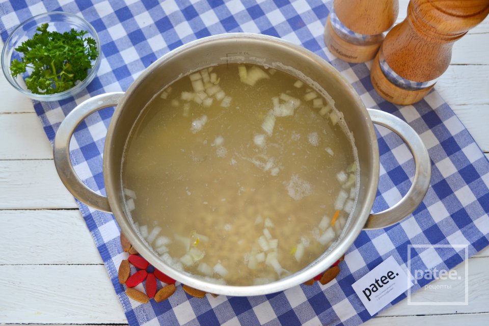 Перловый суп с фрикадельками - Шаг 13