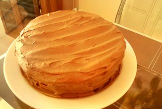 Бисквитный торт на сковороде