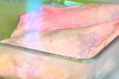 Медовая утиная ножка с тыквой и луковым соусом - приготовление