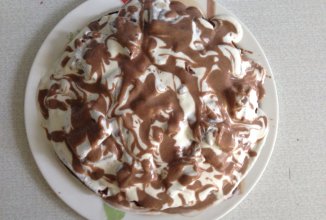 Шоколадно-банановый торт