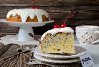 Банановый пирог с кремом