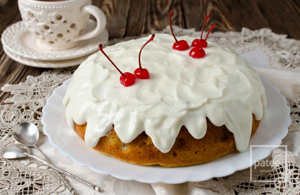 Банановый пирог с кремом - Шаг 17