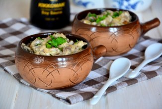 Фрикасе из куриных желудочков