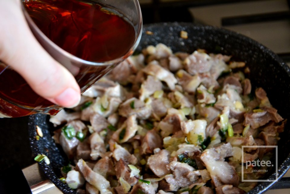 Фрикасе из куриных желудочков - Шаг 8