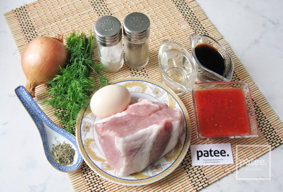 Люля-кебаб из свинины в соусе - Шаг 1