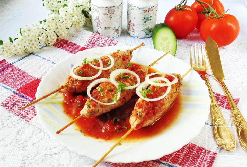 Люля-кебаб из свинины в соусе - Шаг 20