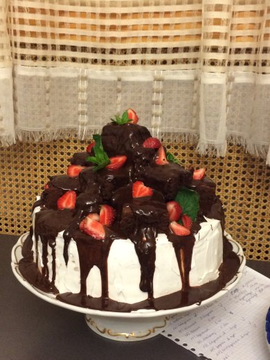 Торт "Шоколадный фонтан"
