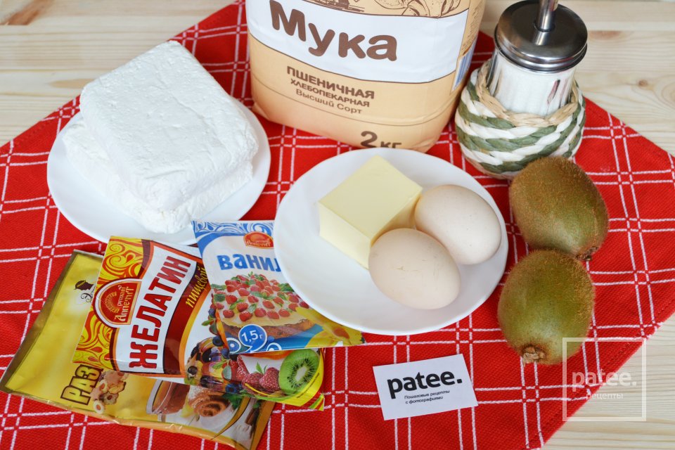 Творожный тарт с киви - Шаг 1