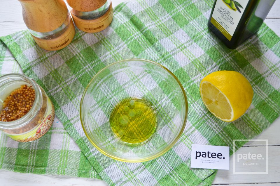 Салат со шпинатом и горчичной заправкой - Шаг 7