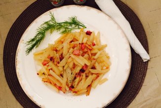 Сытная жареная картошечка