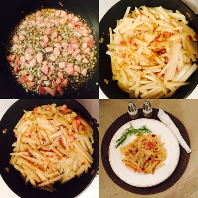 Сытная жареная картошечка - Шаг 2