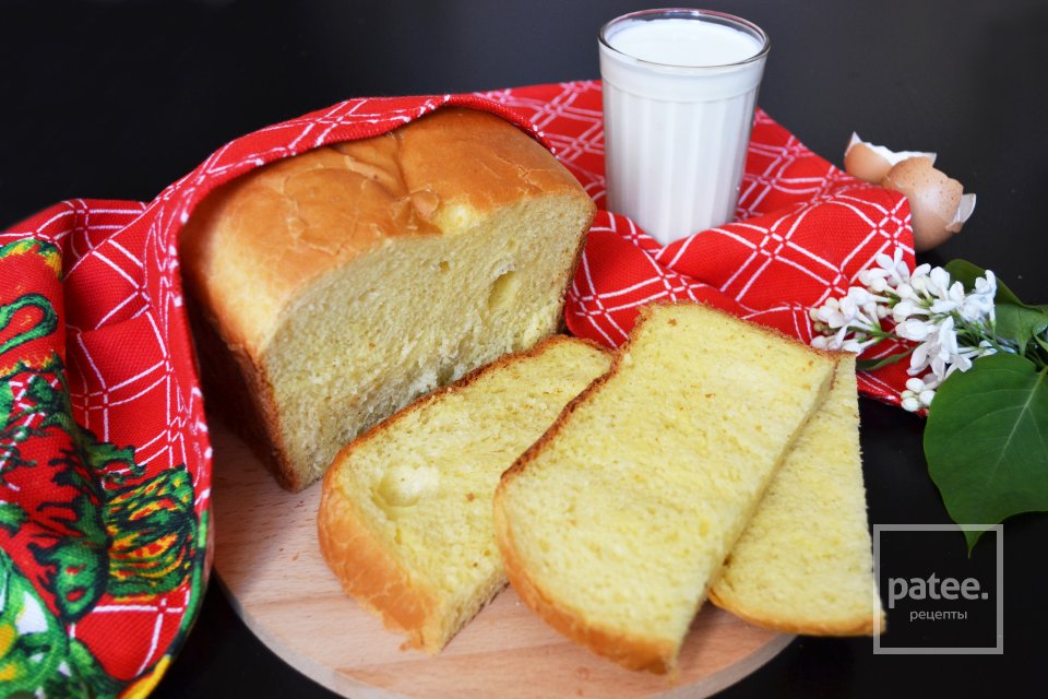 Яичный хлеб на кефире - Шаг 10