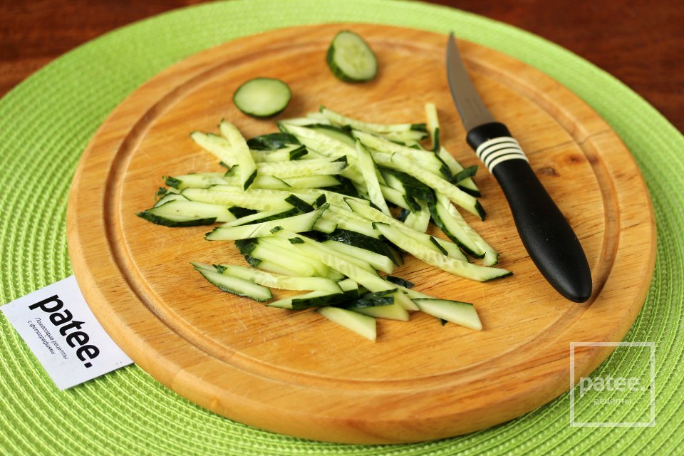 Овощной салат с крахмальной лапшой - Шаг 6